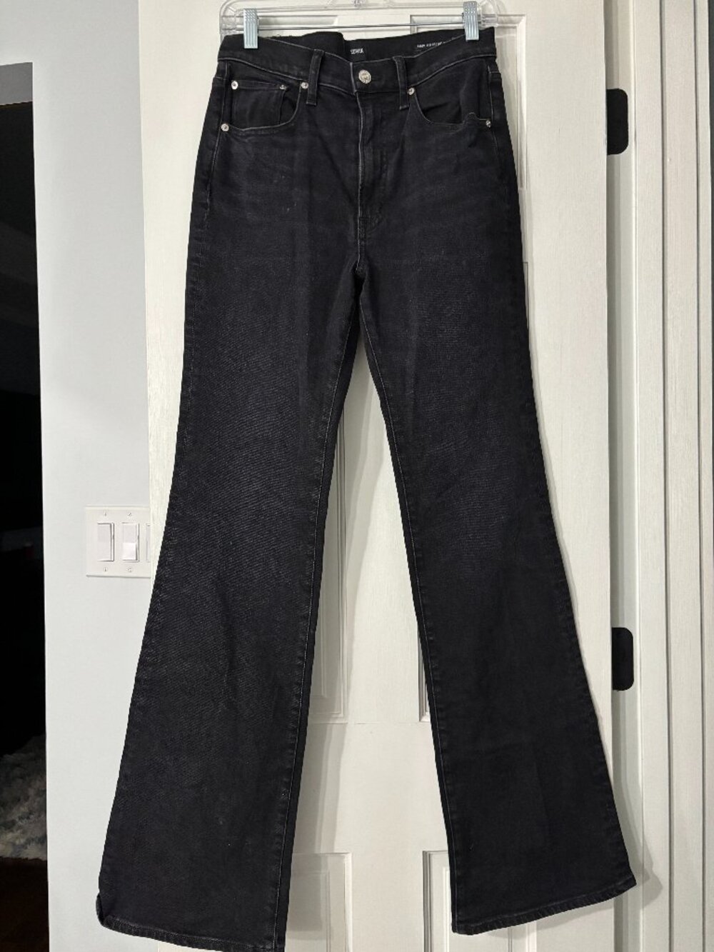 Edwin Ryder High-Rise Vintage Flare Jeans - Black - Size 27 (4)